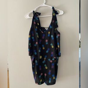 Black pineapple romper